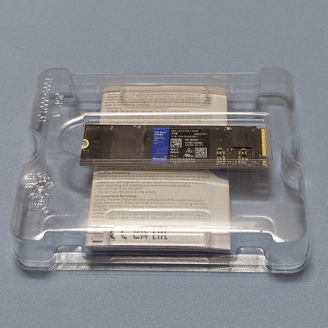 WD Blue SN580 NVMe SSD 2TB WDS200T3B0E ②