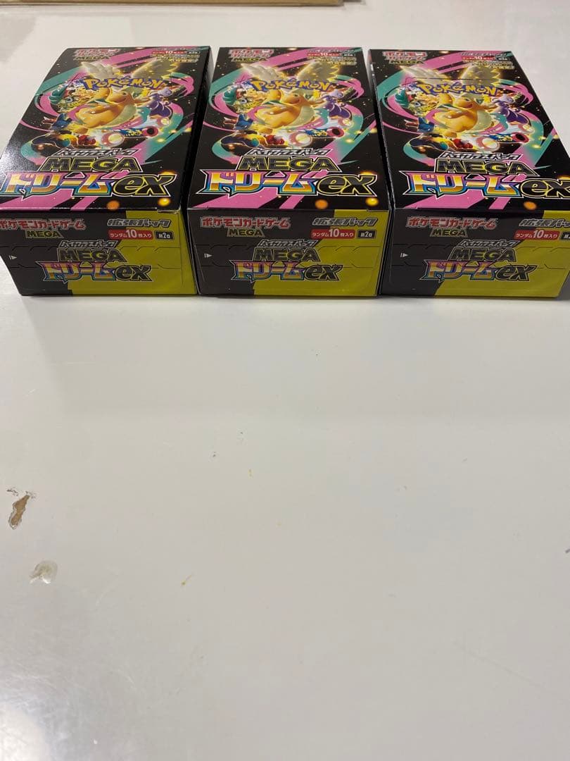 ポケモンカードゲーム MEGA ドリームex 3BOX　シュリンク無し