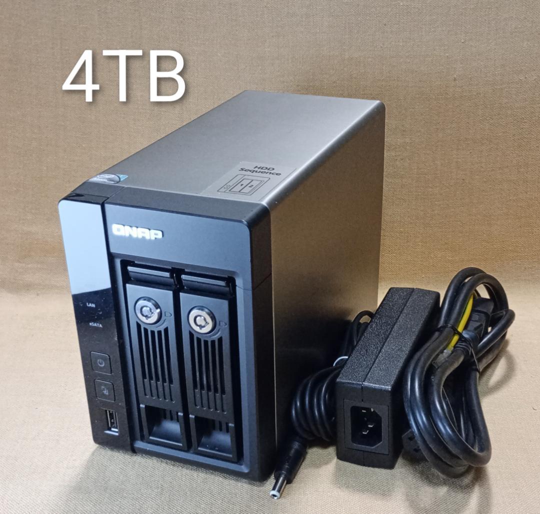 ★【HDD使用僅か】QNAP NAS TS-269 Pro 4TB メモリ3GB