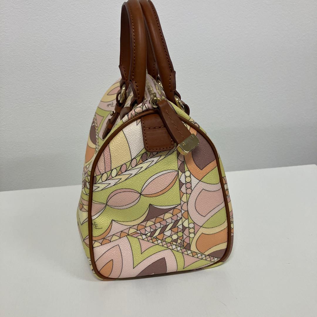 三方良し 美品　エミリオプッチ ボストン ハンドバッグ　オールレザー