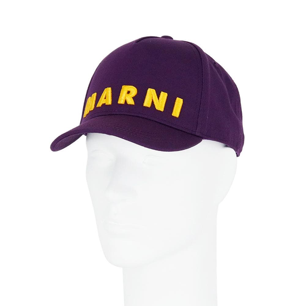 マルニ ベースボールキャップ パープル マルニキッズ 大人も着用可能 コットン