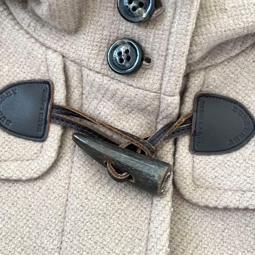 美品✨バーバリーブルーレーベル ダッフルコート ノバチェック ウール ベージュ