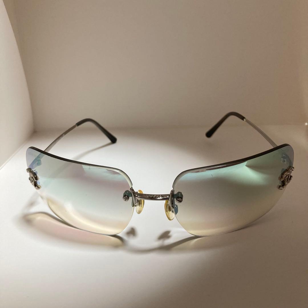 人気★シャネル★CHANEL サングラス リムレス ラインストーン ココマーク