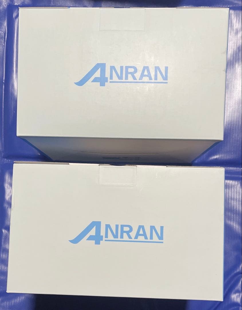 新品 2個セット ANRAN 防犯カメラ 屋外 ソーラー 暗視 360° 全方位