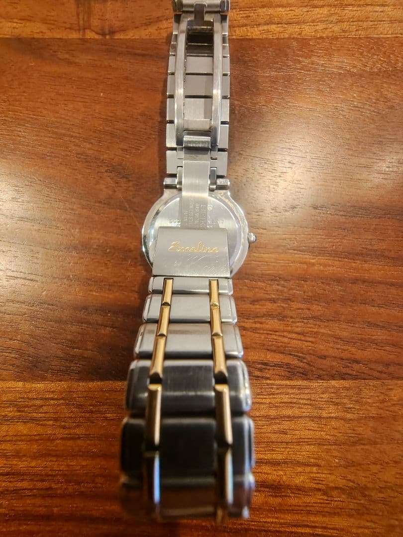 SEIKO Exceline 腕時計(クォーツ) ホワイト/ゴールド 18KT