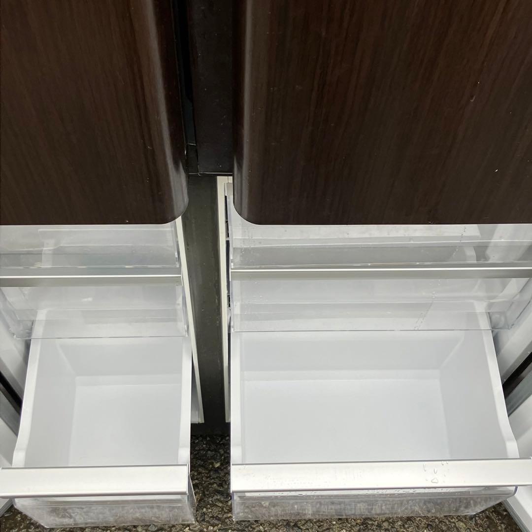 mm129F 2019年製　AQUA 大型冷蔵庫500L〜600L 木目調