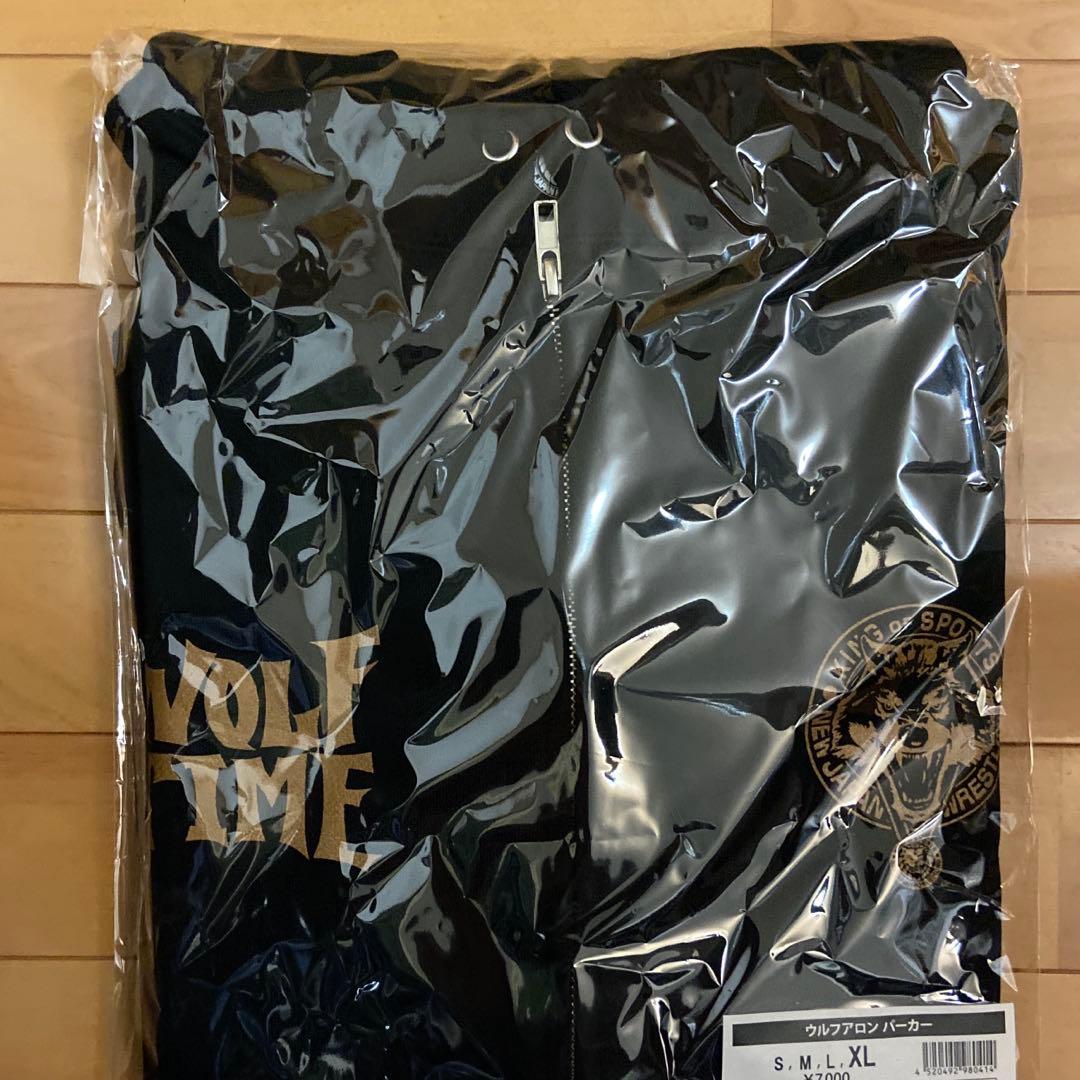 【新品未使用品】ウルフアロン　パーカー　ＸＬサイズ　ブラック　新日本プロレス