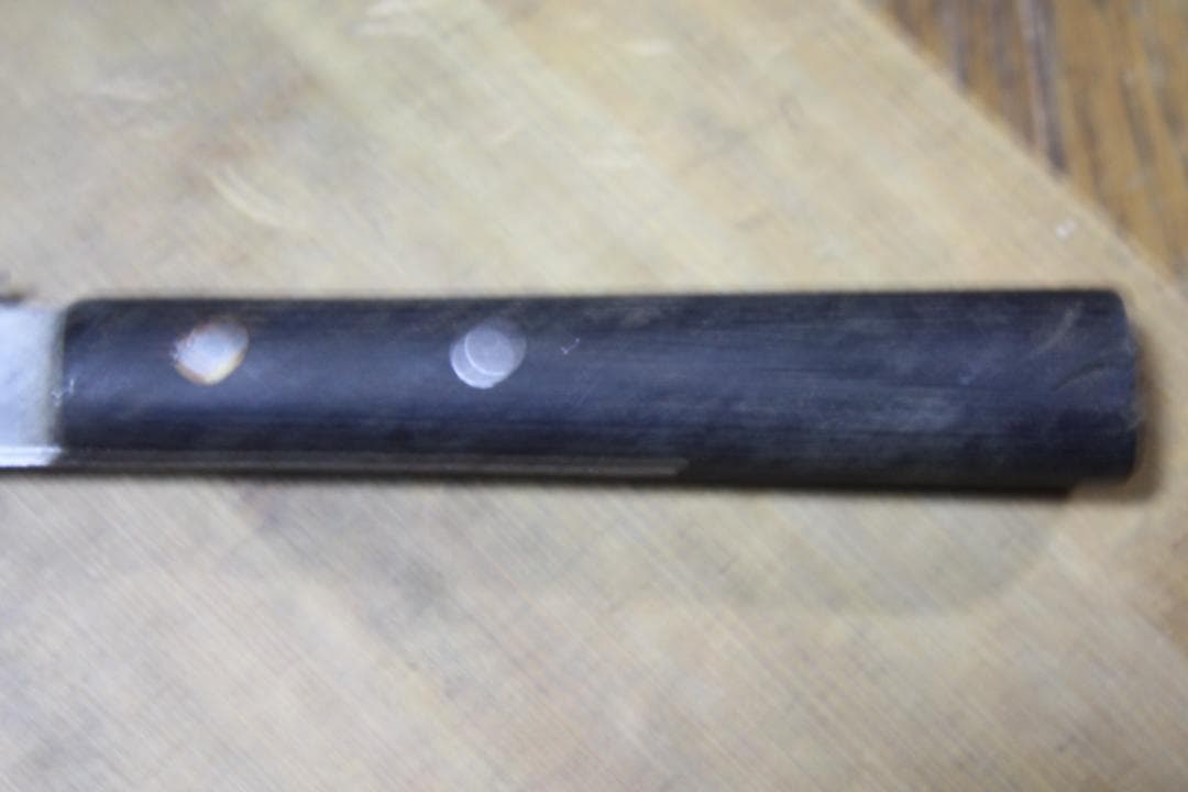 柳刃包丁２本セット　正広作　刃渡り22Cm ＆ 正本　日本橋 刃渡り28Cm