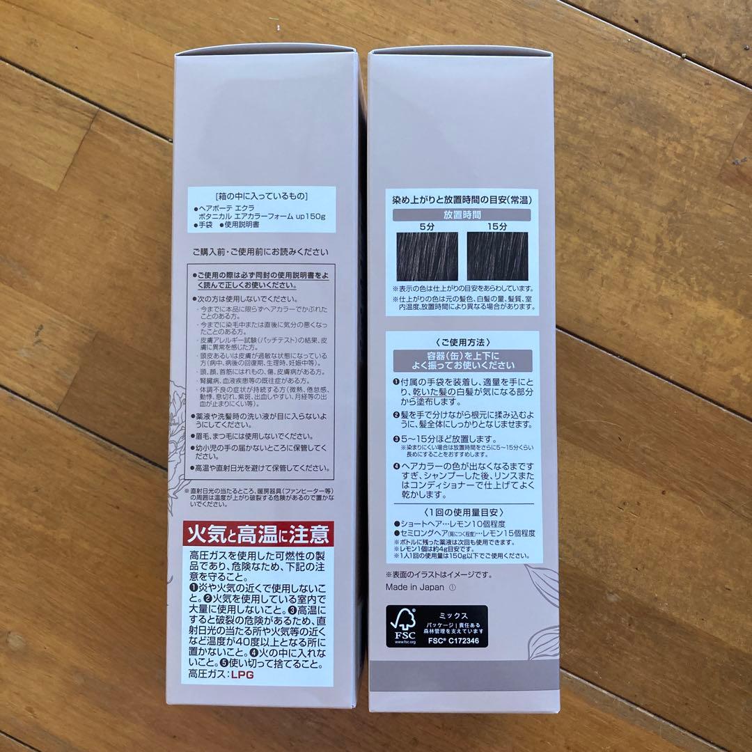 ヘアボーテ エクラ ボタニカルエアカラーフォーム ダークブラウン 150g