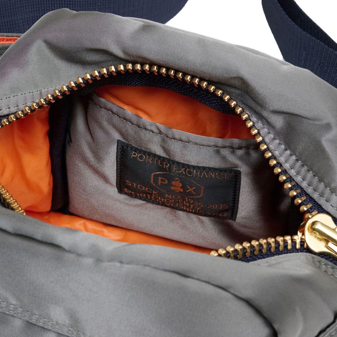 ★美品★吉田カバン ポーター PXタンカー ファニーパック シルバーグレー