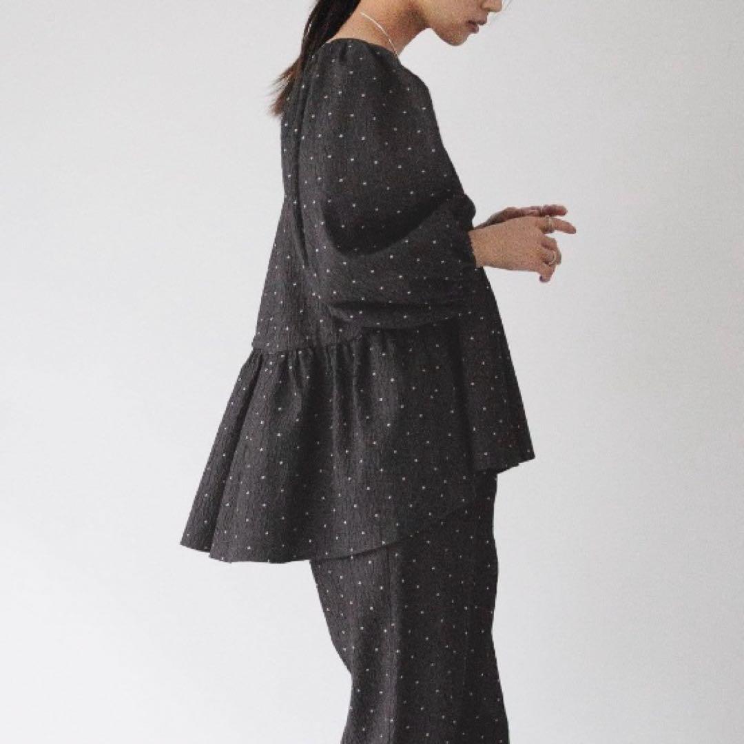 【新品未使用】LOWRYS FARM dayme ジャガードブラウス