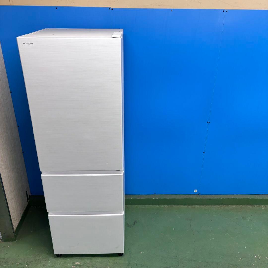 580日立　24年製　大型冷蔵庫　300L以上　自動製氷　小型　右開き　ホワイト