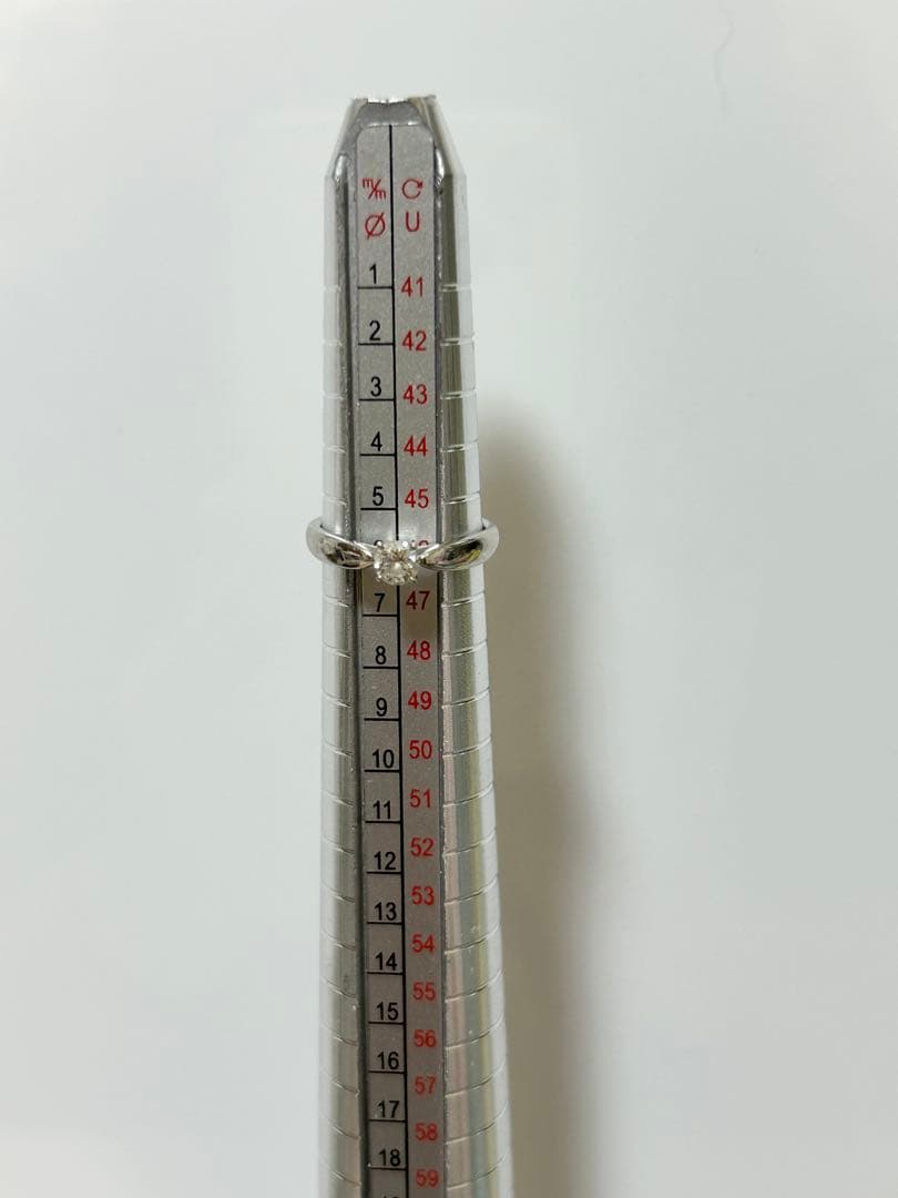 ティファニーハーモニーリング Pt950 0.22ct VS-1