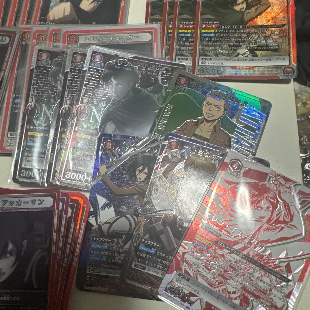 ユニオンアリーナ 進撃の巨人 8エレン 構築済みデッキ 調整パーツ付き プロモ