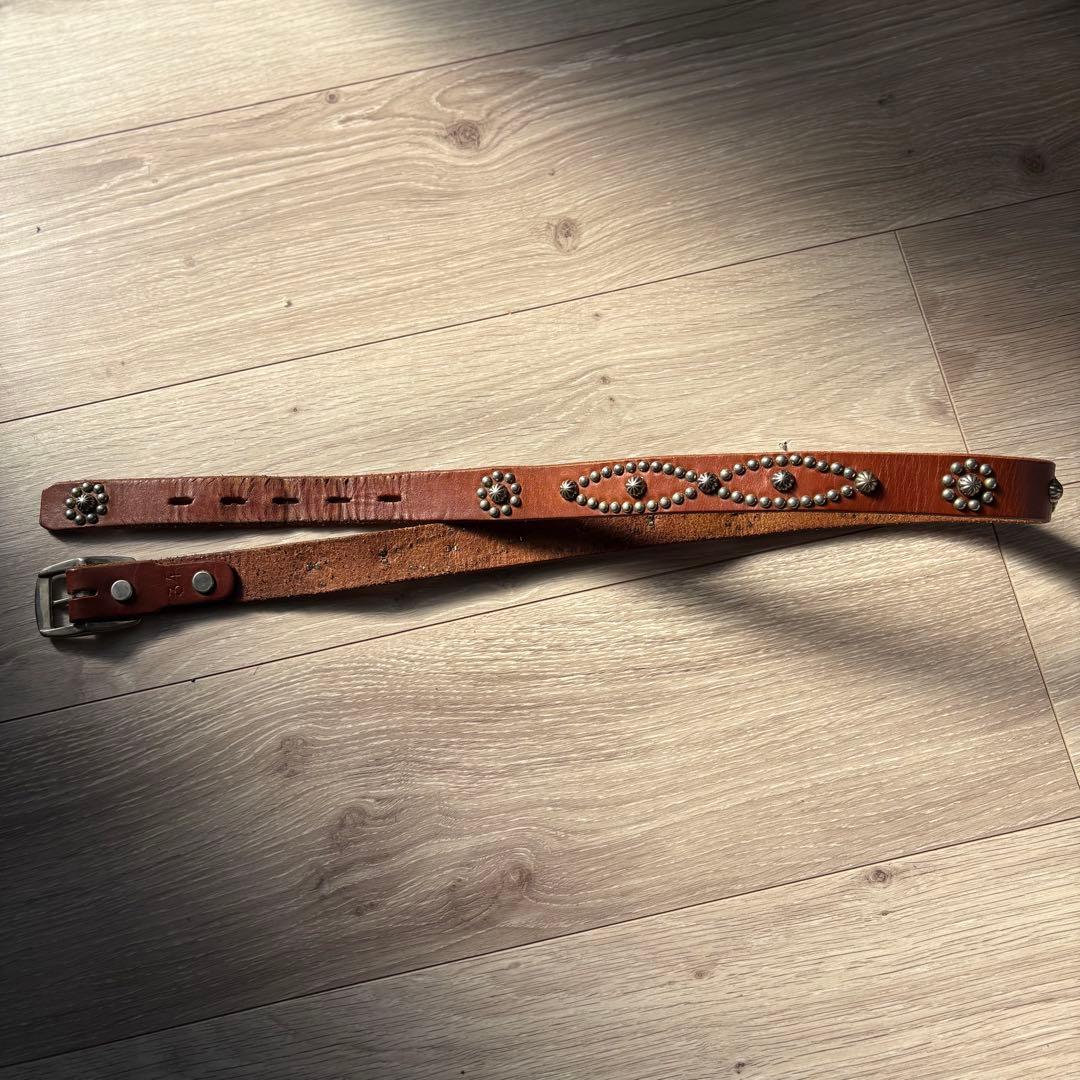 【早い者勝ち！】HTC スタッズベルト　ヴィンテージ