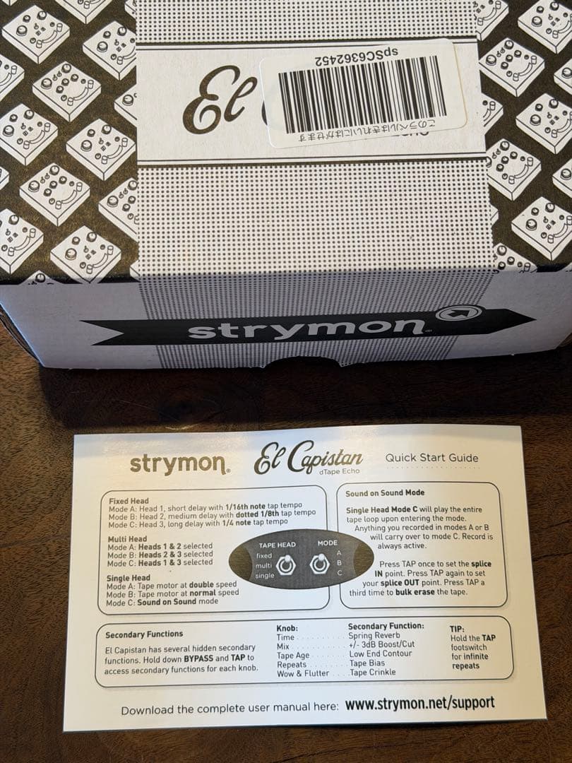 ギター Strymon El Capistan dTape Echo