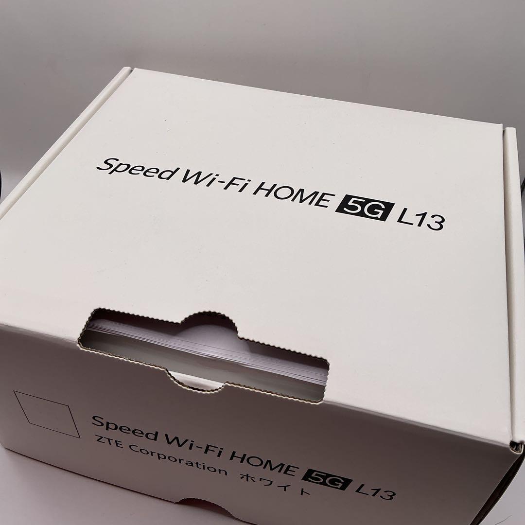 Speed Wi-Fi  5G L13 ホワイト 付属品箱付き動作確認済