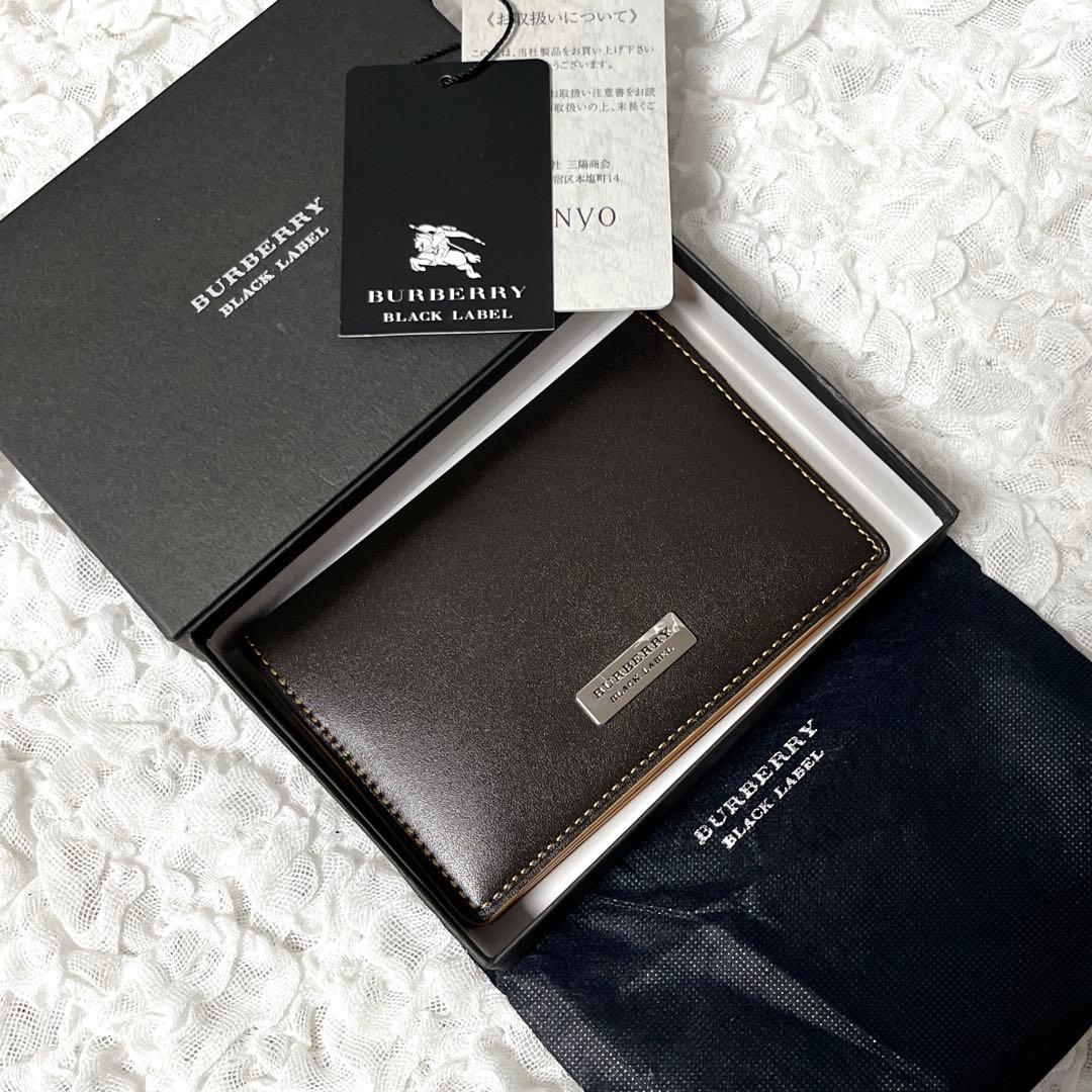 新品✨BURBERRY BLACK LABEL 名刺入れ ダークブラウン