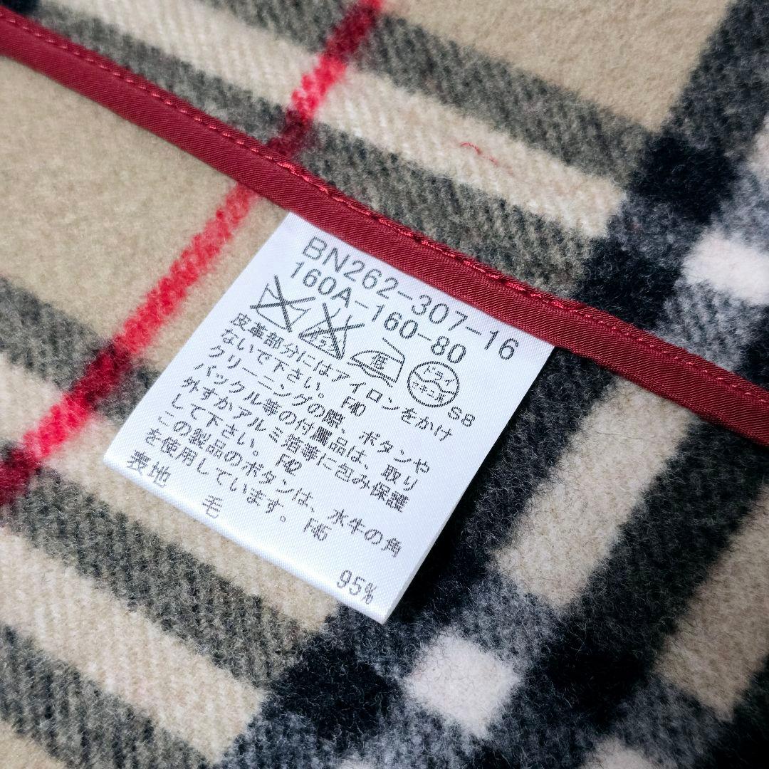 かえち様✨ バーバリー ロンドン ノバチェック ダッフルコート 赤