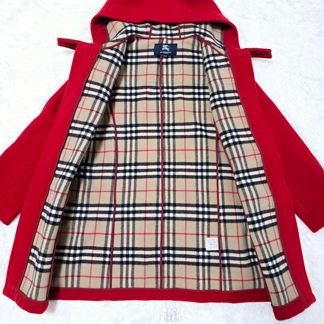 かえち様✨ バーバリー ロンドン ノバチェック ダッフルコート 赤