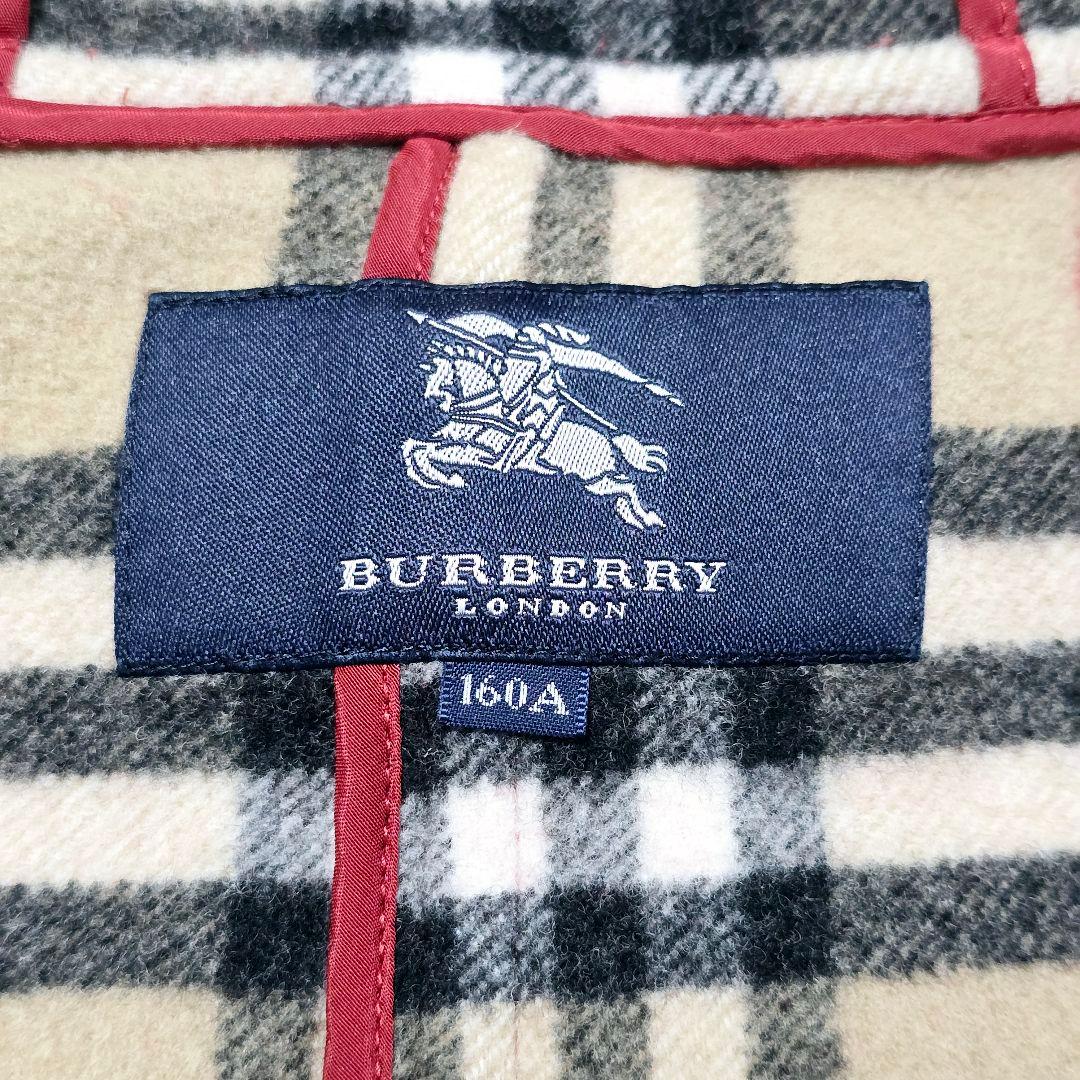 かえち様✨ バーバリー ロンドン ノバチェック ダッフルコート 赤