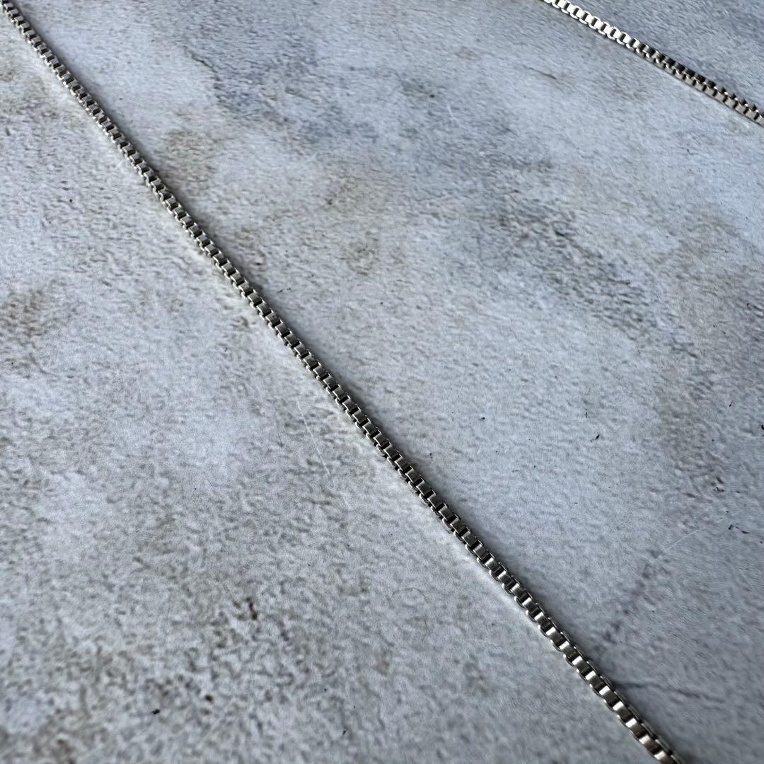 ヴィンテージ ブロックチェーンリンクネックレス シルバー925 メキシコ製