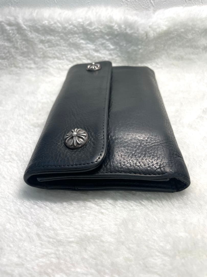 専用‼️Chrome Hearts ★クロムハーツWAVE黒長財布/購入店納品書付