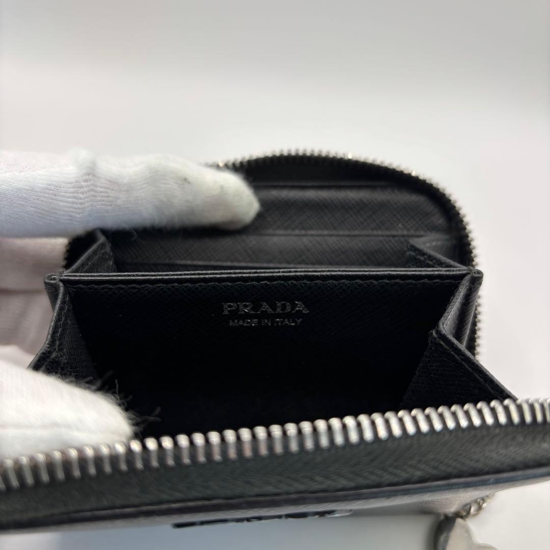 PRADA パース　ブラック　1MM268 ハート　SAFFIANO