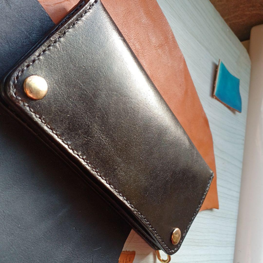 トラッカーウォレット　ロング　茶芯　ハンドメイド　42TALON
