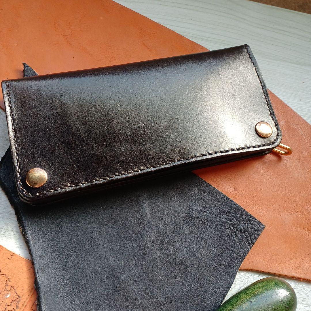 トラッカーウォレット　ロング　茶芯　ハンドメイド　42TALON