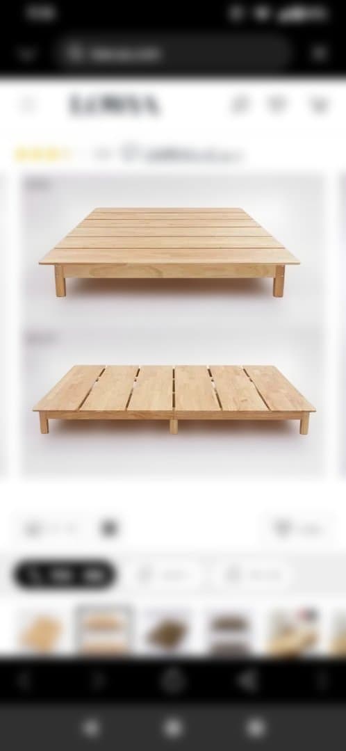 ☆購入済天然木 シンプル すのこベッド