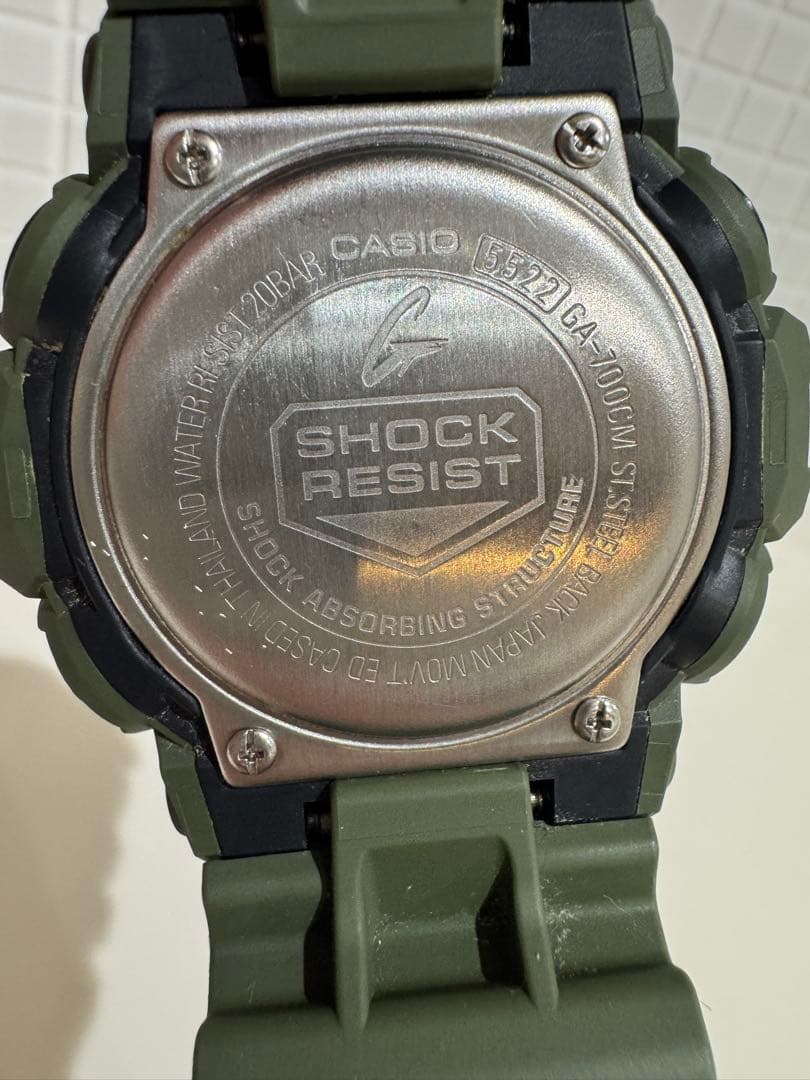 【美品】人気 カシオ G-SHOCK GA-700CM-3AJF カモフラージュ