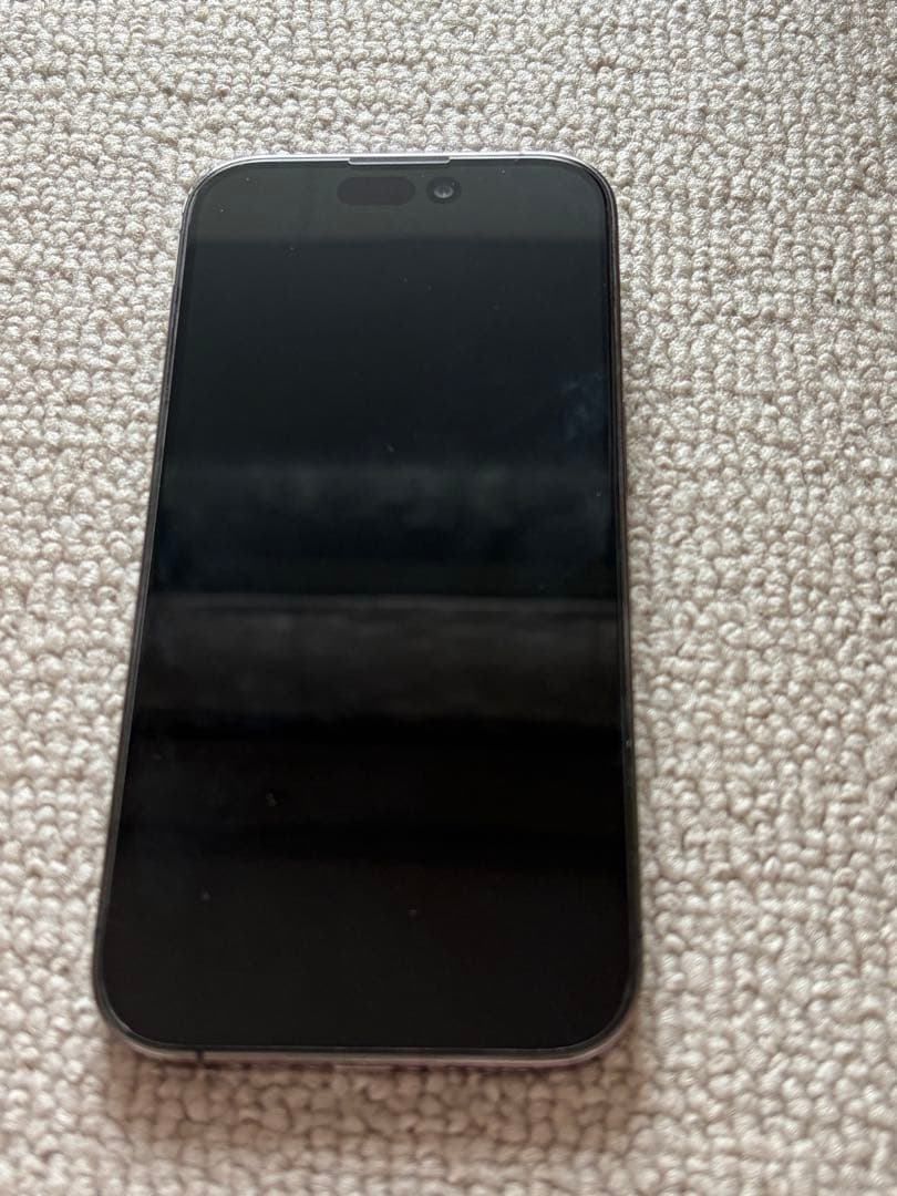 【美品】保護フィルムおまけ付き iPhone 14 Proディープパープル箱あり