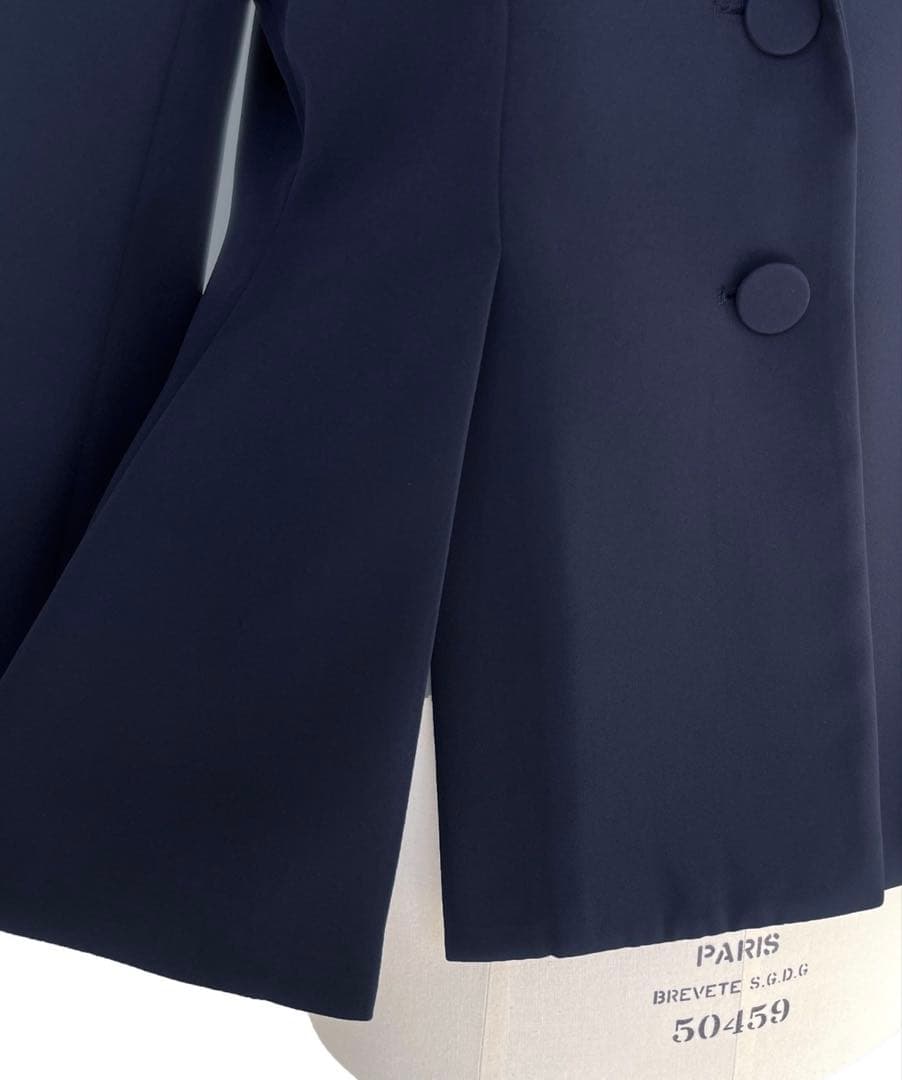 RUIRUI BOUTIQUE 洗える ストレッチ ベーシックスーツ ネイビー