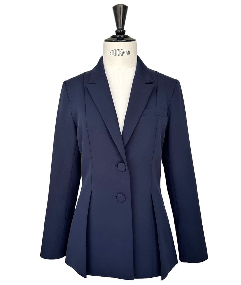 RUIRUI BOUTIQUE 洗える ストレッチ ベーシックスーツ ネイビー