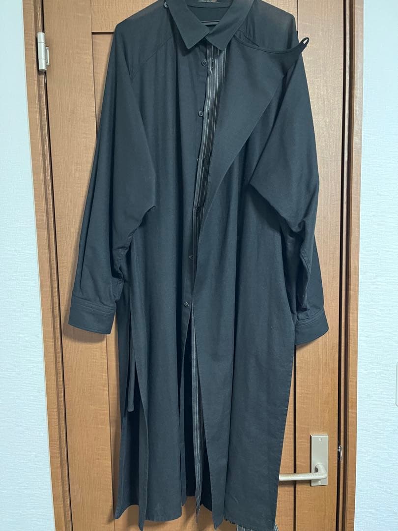 ヨウジヤマモトプールオム　HD-D06-807ドレスシャツコート2017ss