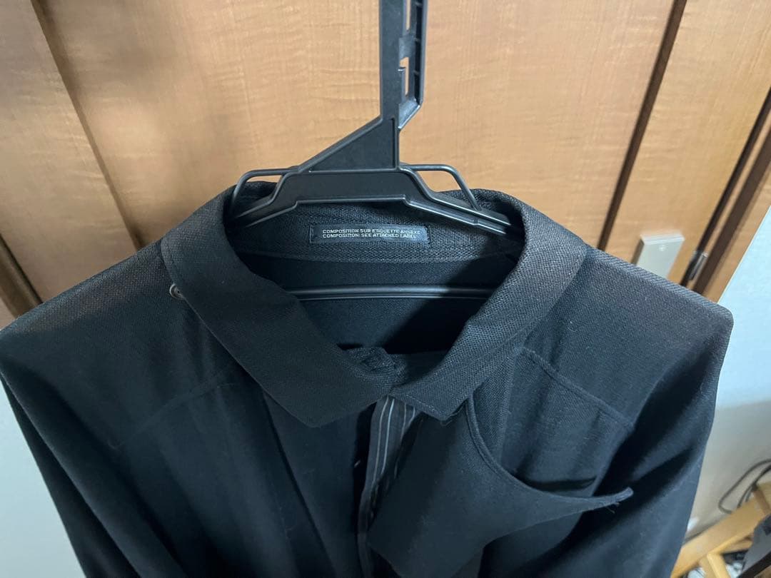 ヨウジヤマモトプールオム　HD-D06-807ドレスシャツコート2017ss