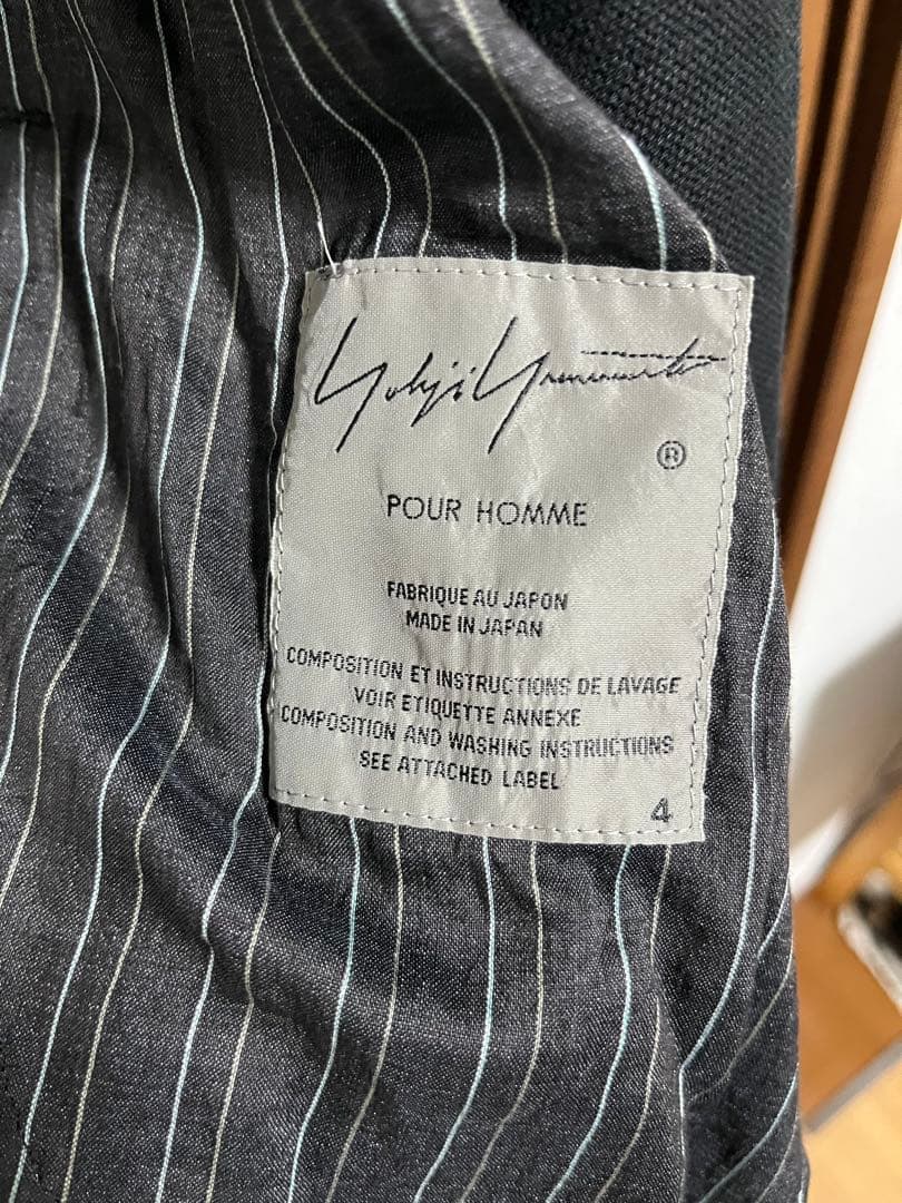 ヨウジヤマモトプールオム　HD-D06-807ドレスシャツコート2017ss