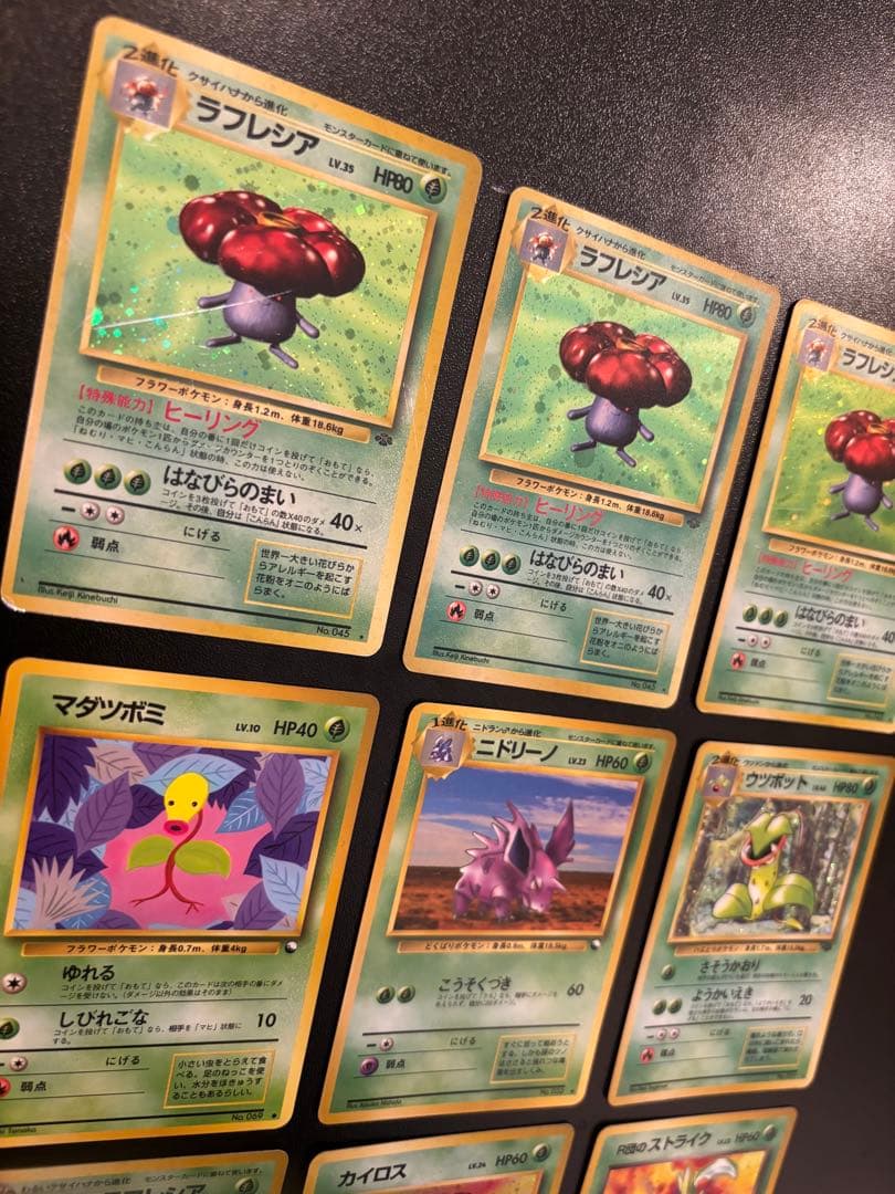 旧裏 ポケモンカード ラフレシア マダツボミ わるい R団 ストライク カイロス