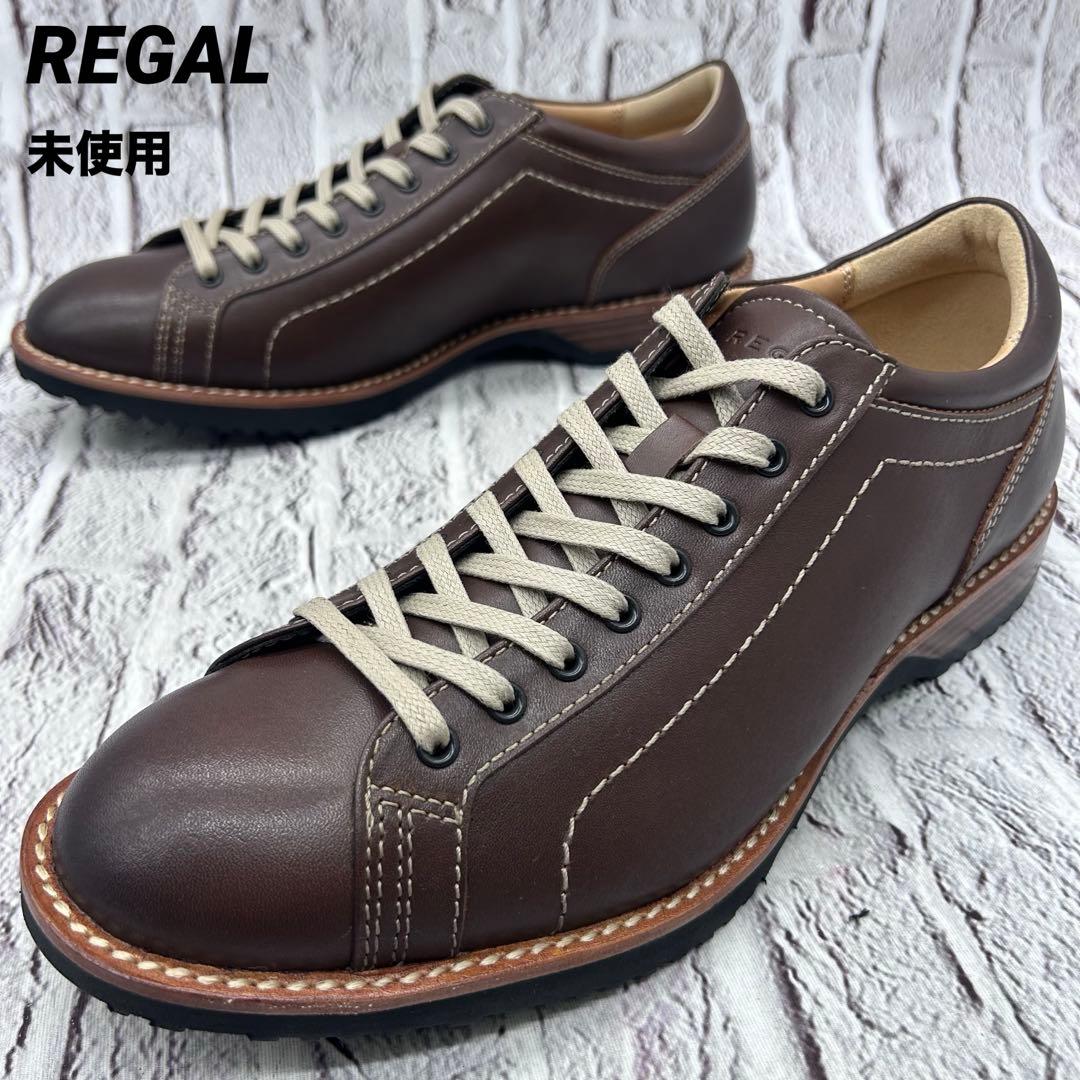 未使用【現行モデル】REGAL レザースニーカー レースアップ モンキーシューズ