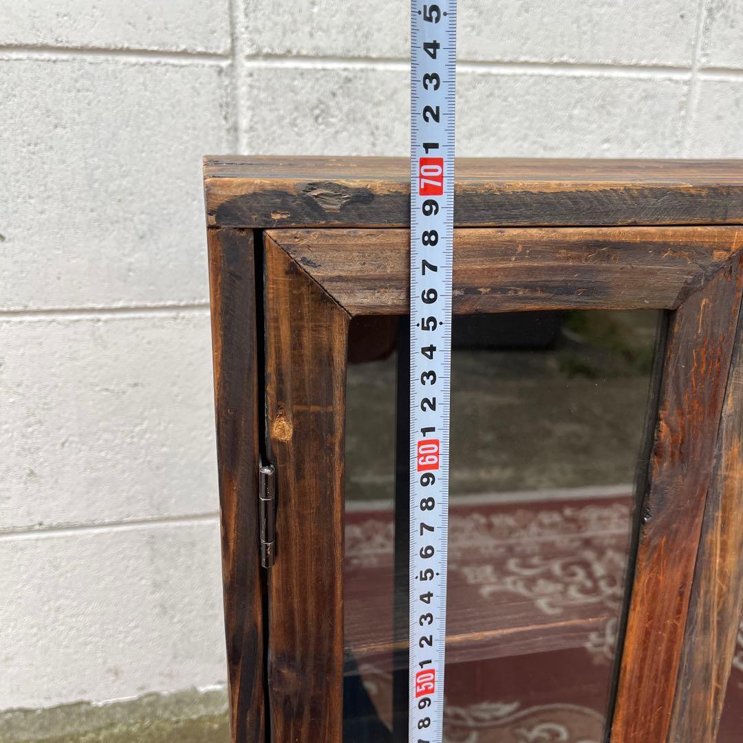 古材 木製キャビネット 整理棚 収納棚 アンティークデザイン 木製家具