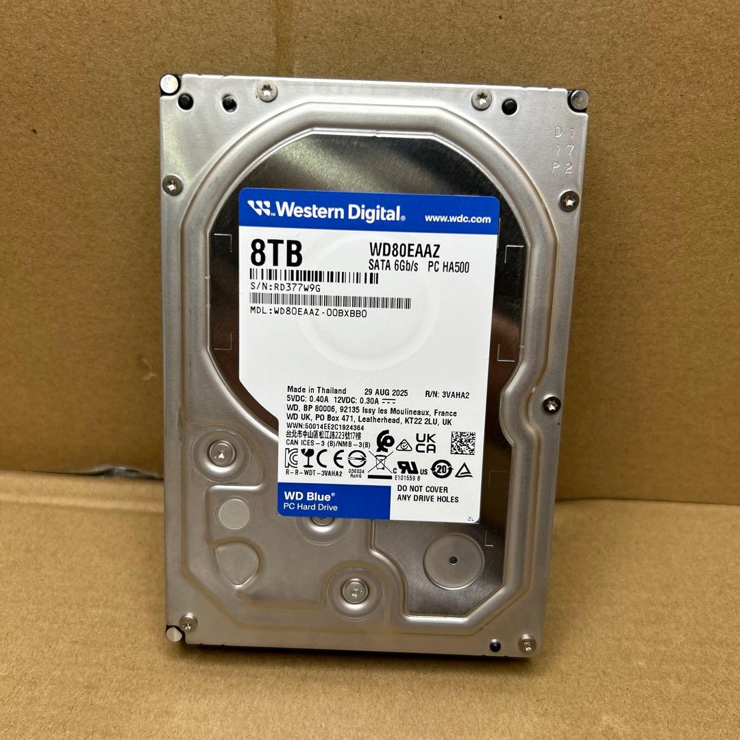 ジャンク　Western Digital WD80EAZZ 8TB HDD