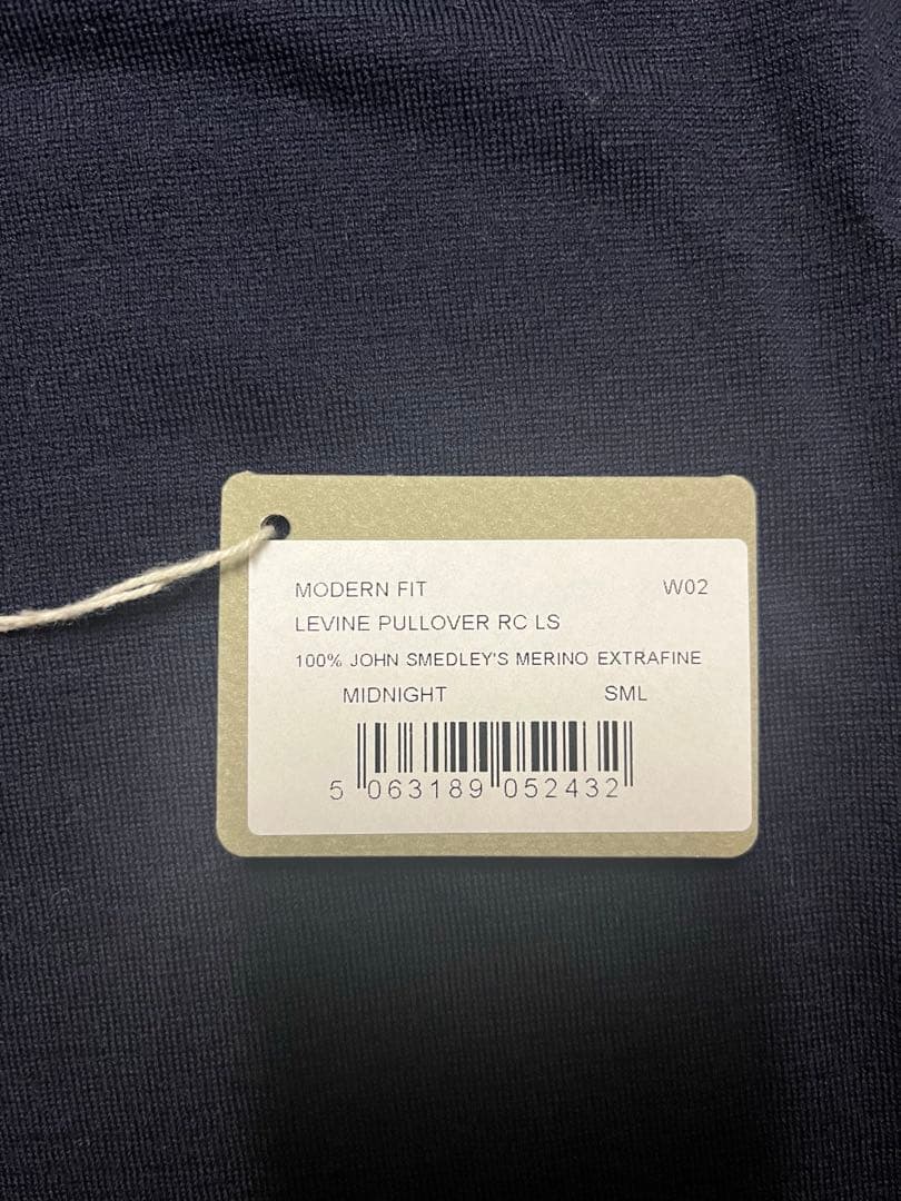 JOHN SMEDLEY ジョンスメドレー　タートルネック MIDNIGHT