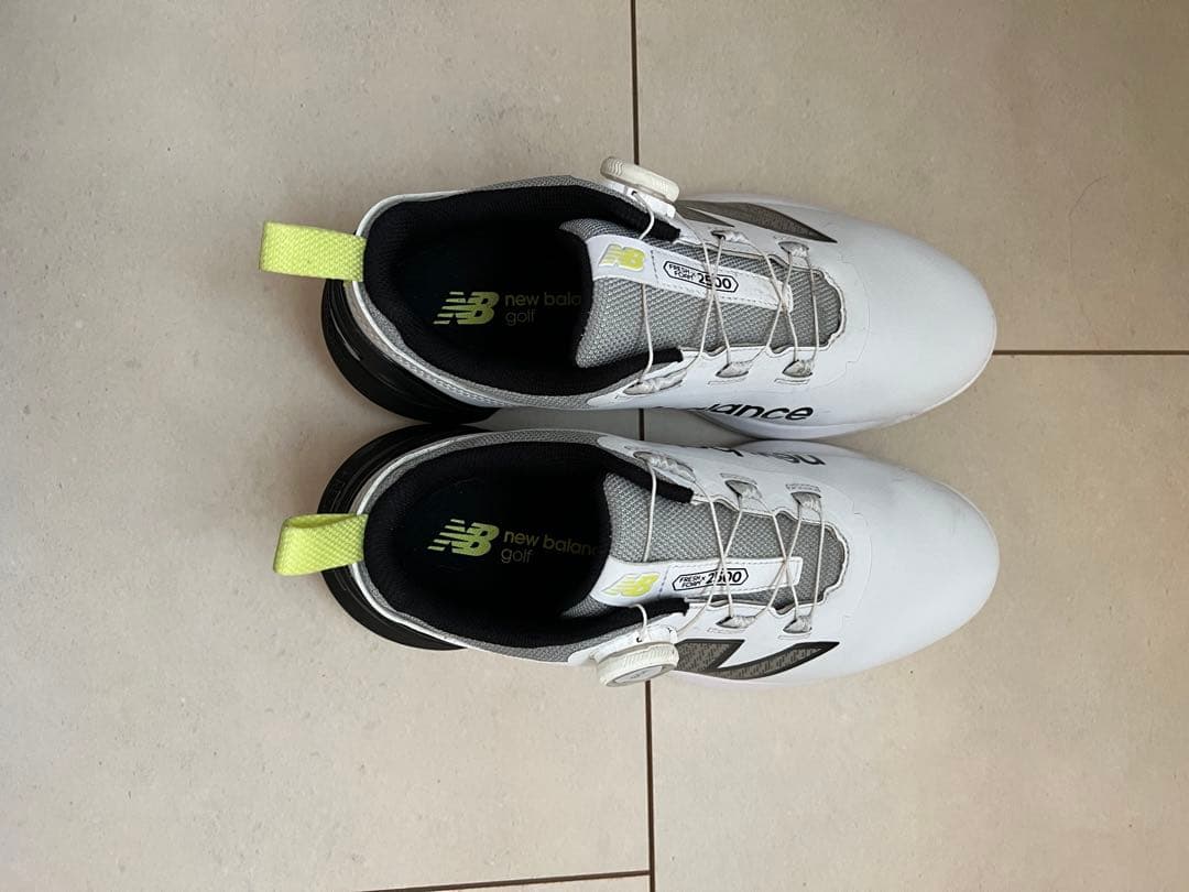 new balance ゴルフシューズ ホワイト