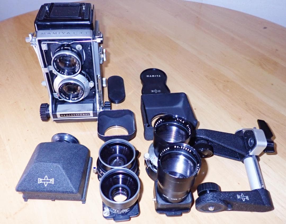 断*中様 Mamiya C33 二眼レフカメラ プロフェッショナル レンズ3本付