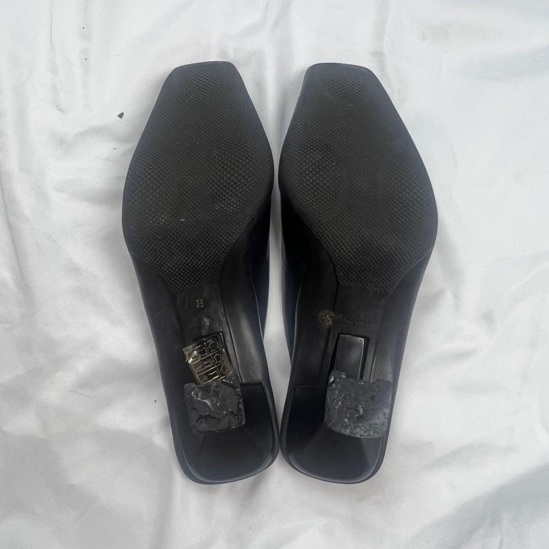 靴 Arcive PRADA leather mules black