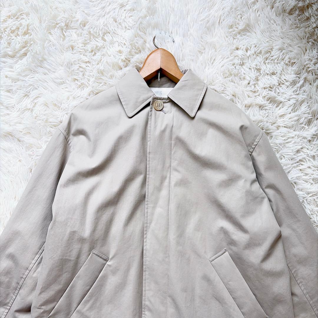 ギャルリーヴィー　パウダーコットンツイルダウンステンカラーコート　ベージュ　36