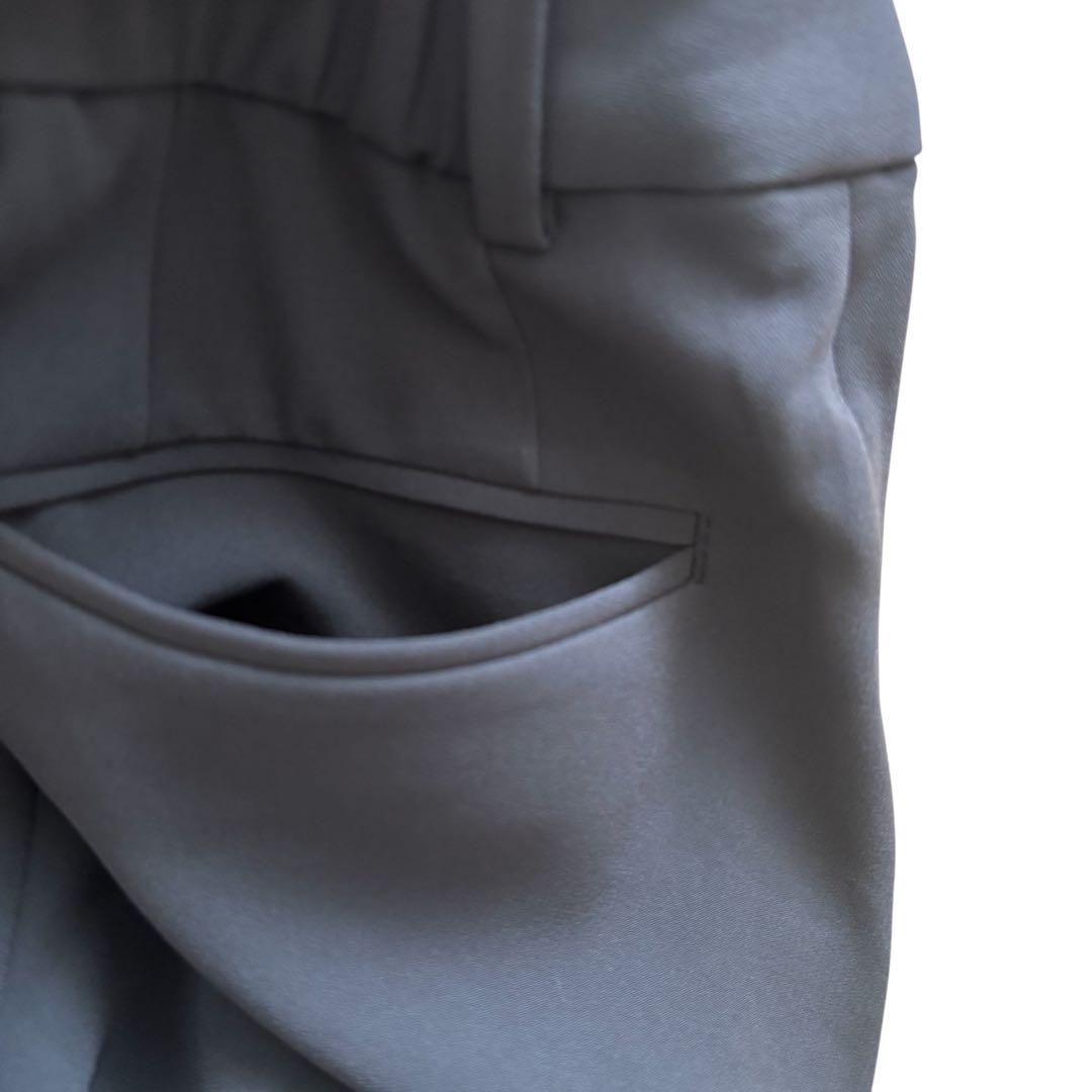 プラステ　トリアセブレンド　パンツスーツ　ノーカラージャケット　セットアップ