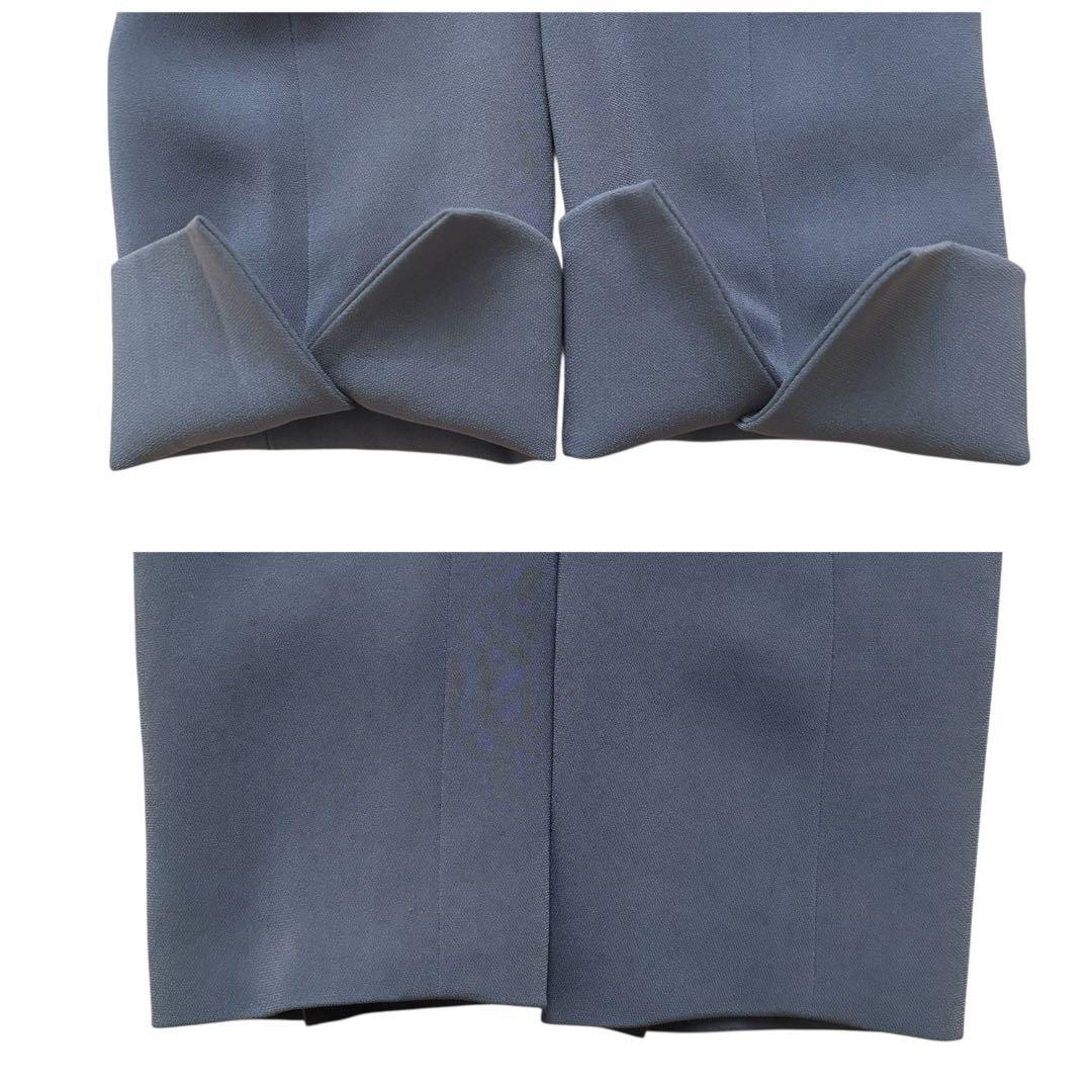 プラステ　トリアセブレンド　パンツスーツ　ノーカラージャケット　セットアップ