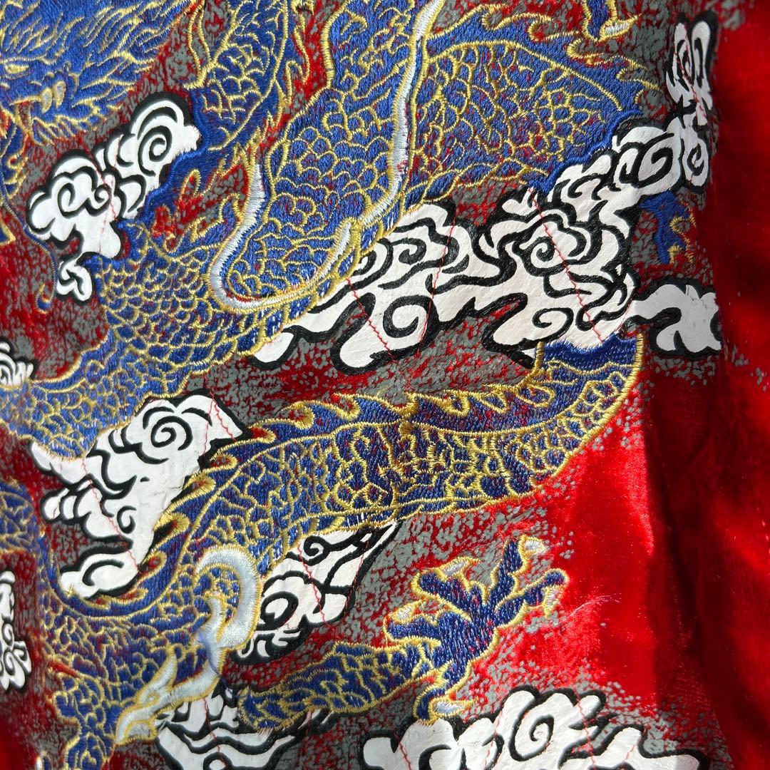 【豪華刺繍】DOGTOWN キルティング 中綿 ベロアジャケット XL